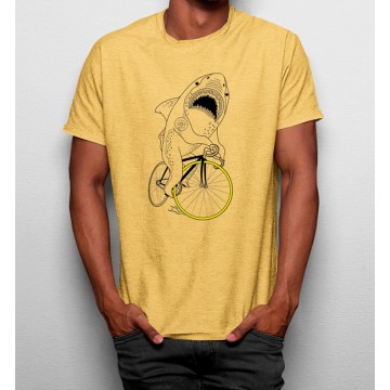 Camiseta Tiburón en Bicicleta
