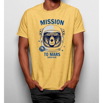 Camiseta Misión A Marte Oso Astronauta