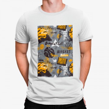 Camiseta Baloncesto Dibujo Divertido