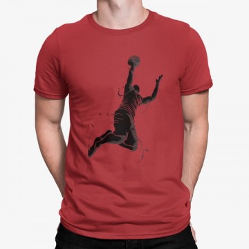 Camiseta Hombre Jugando Baloncesto