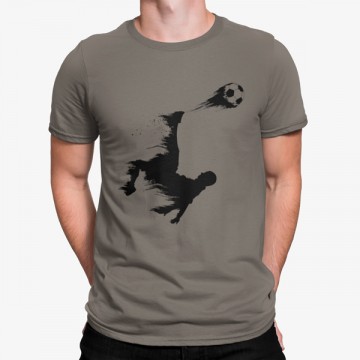 Camiseta Jugador De Fútbol Pateando La Balón