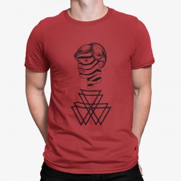 Camiseta Triángulos Cara Geométrico