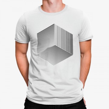 Camiseta Rayas Negras Geometricas