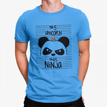 Camiseta Unicornio Panda Ninja