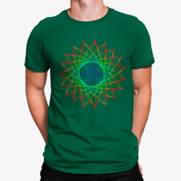 Camiseta Flor Geometrico Colorido
