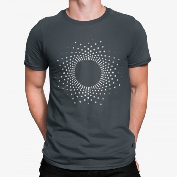 Camiseta Flor Con Puntos Geometrico