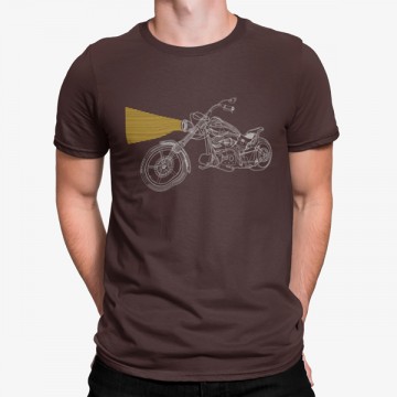 Camiseta Moto Dibujo Líneas