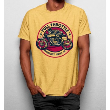 Camiseta Hombre En Moto Rápido