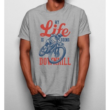 Camiseta Bici My Life Is Going Downhill