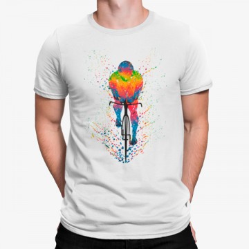 Camiseta Ciclista Colorido Artístico