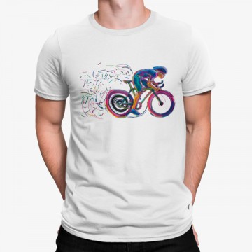 Camiseta Ciclista Pedaleando Colorido