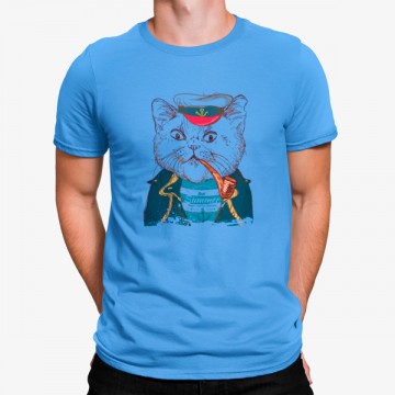 Camiseta Gato Marinero Pipa