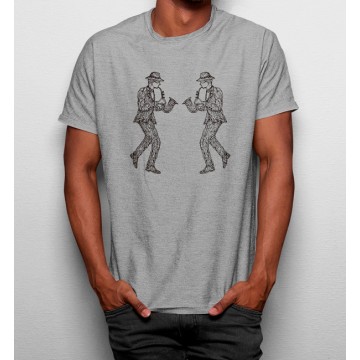 Camiseta Dos Hombres Tocando El Saxofón