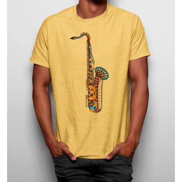 Camiseta Música Saxofón