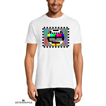 Camiseta TV antigua blanco