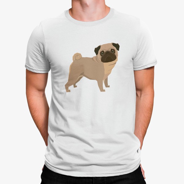 Inglaterra Fútbol Pug Camiseta Inglés Perro Camiseta Cachorro Pugs 2016 Europea Tee