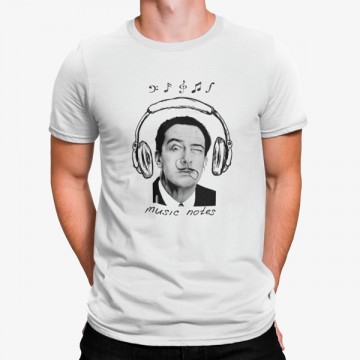 Camiseta Salvador Dalí Escuchando Música