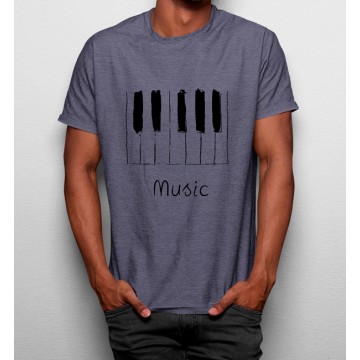 Camiseta Piano Música