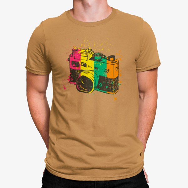 Camiseta Cámara Fotográfica Hippie