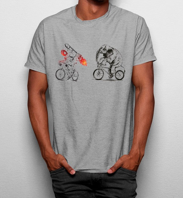 Camiseta Elefante & Astronauta en Bicicleta