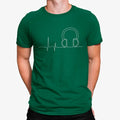 Camiseta Auriculares Batida Música