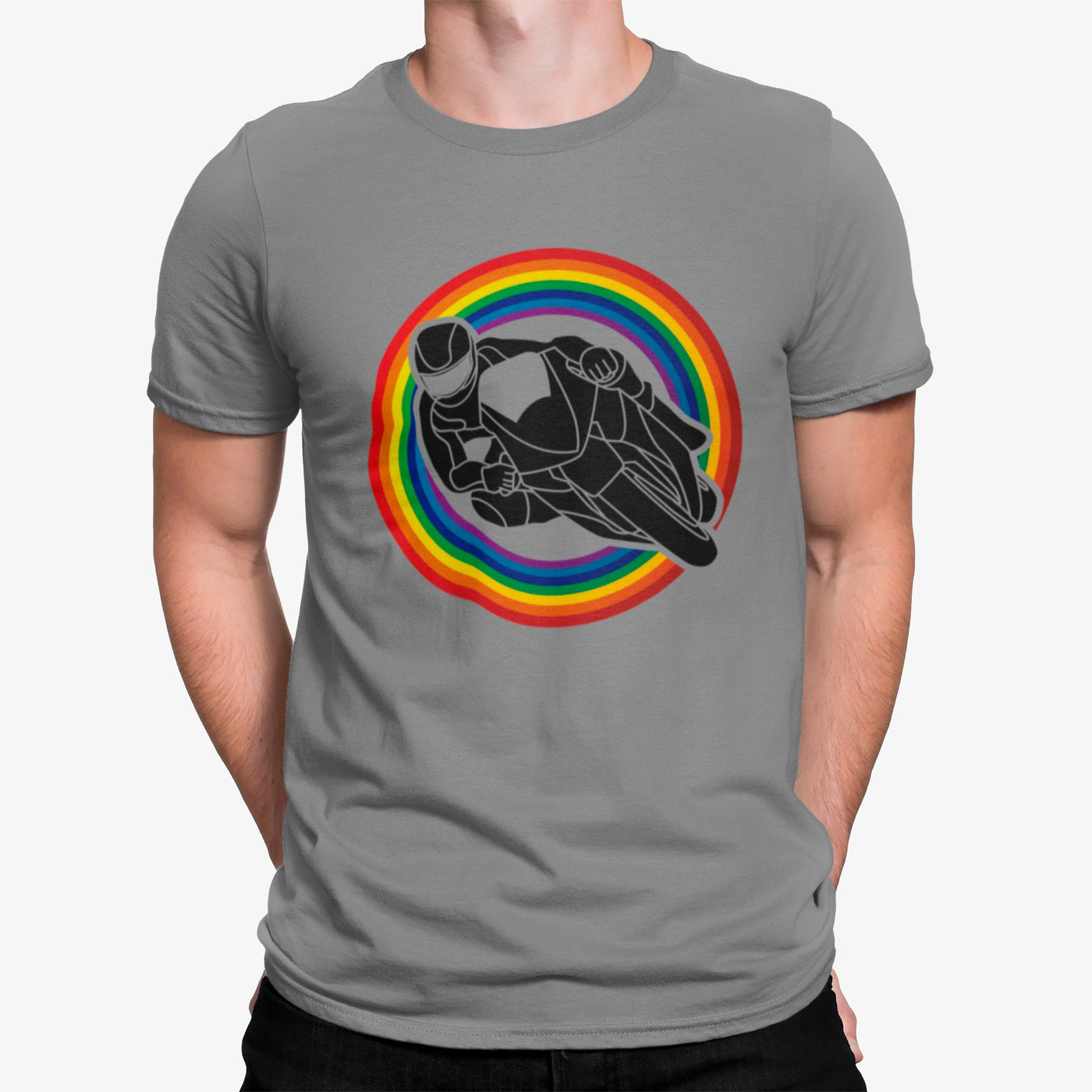 Camiseta Motorista en Pista