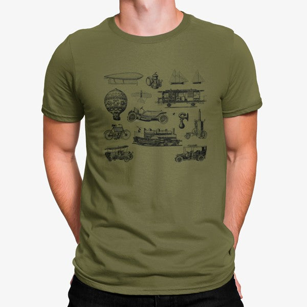 Camiseta Medios de Transporte Vintage