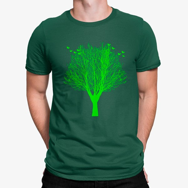 Camiseta Árbol Minimalista Pájaros