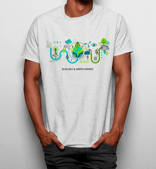 Camiseta Energia Bio Ecológico Reciclaje