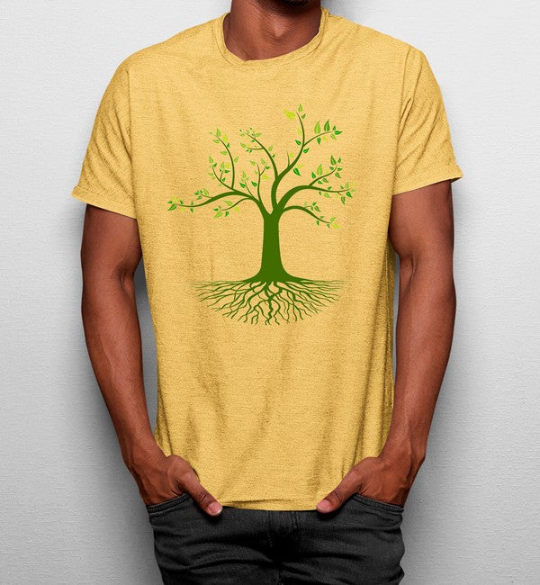 Camiseta Raíces Árbol Primavera