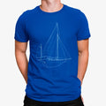 Camiseta Vela Líneas Minimalista