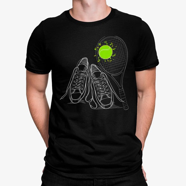 Camiseta Raqueta Pelota de Tenis