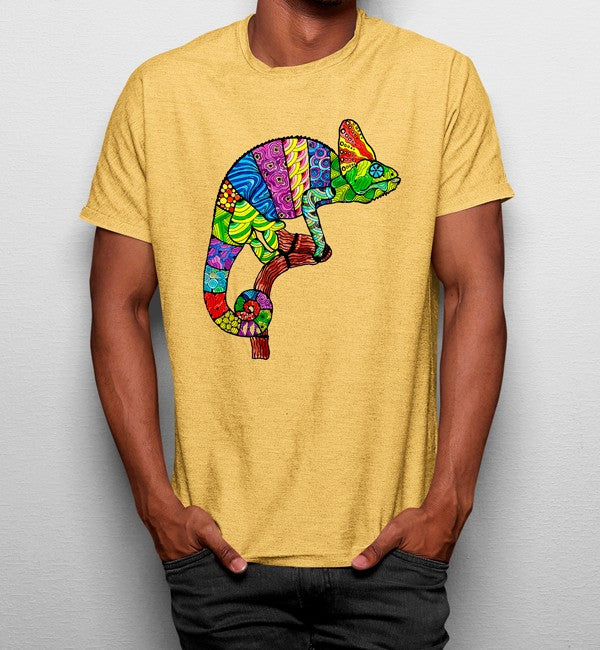 Camiseta Camaleón Colores en Tronco