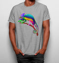 Camiseta Camaleón Colorido Artístico