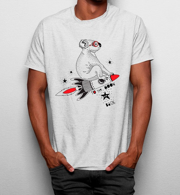 Camiseta Coala Cohete Espacial