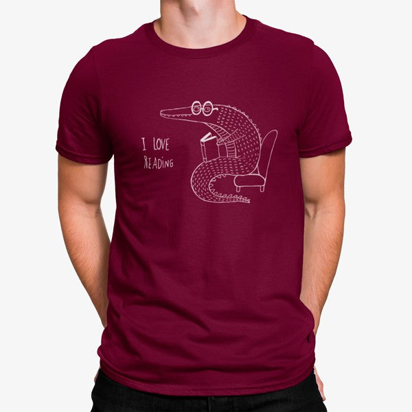 Camiseta Cocodrilo Me Encanta Leer