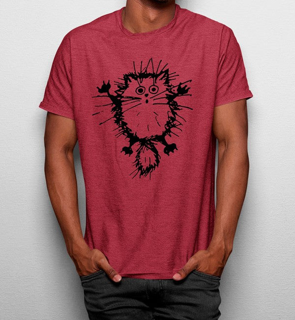 Camiseta Gato Asustado