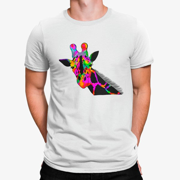 Camiseta Jirafa Colorida Artística