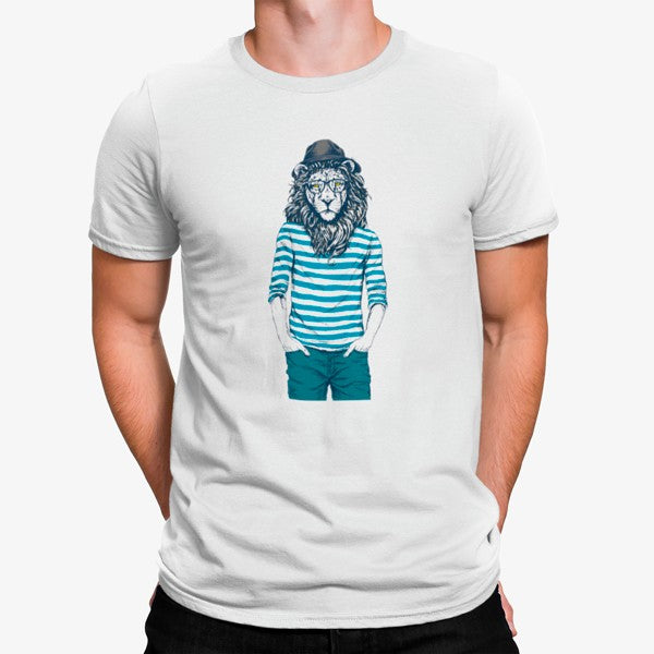 Camiseta Lion Hipster Estilo