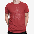 Camiseta Partes Pollo Cerdo Vaca