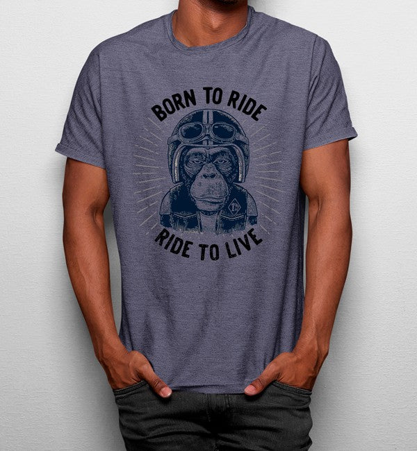Camiseta Mono Motorista Montar para Vivir