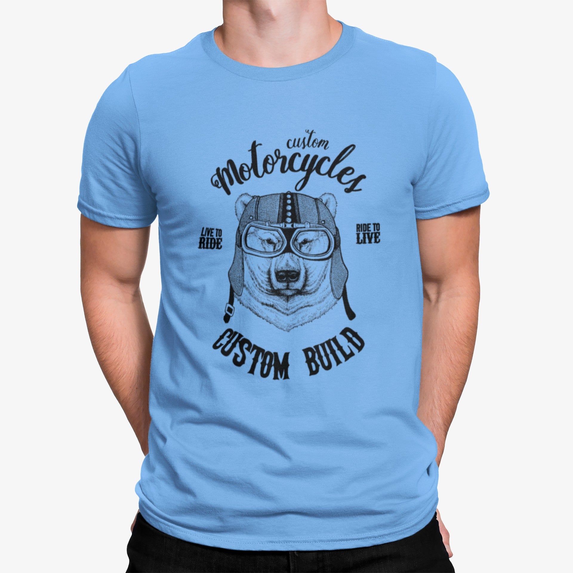Camiseta Oso Polar Moto Casco