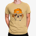 Camiseta Perro Bulldog de Gorra