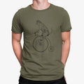 Camiseta Gato en Bicicleta Vintage Animales