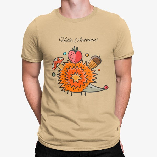 Camiseta Hola Otoño Erizo Animales