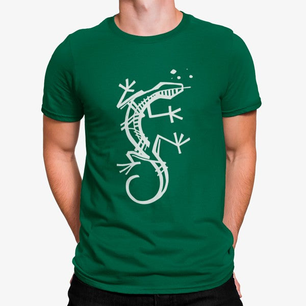 Camiseta Lagarto Minimalista Lineas Etnico