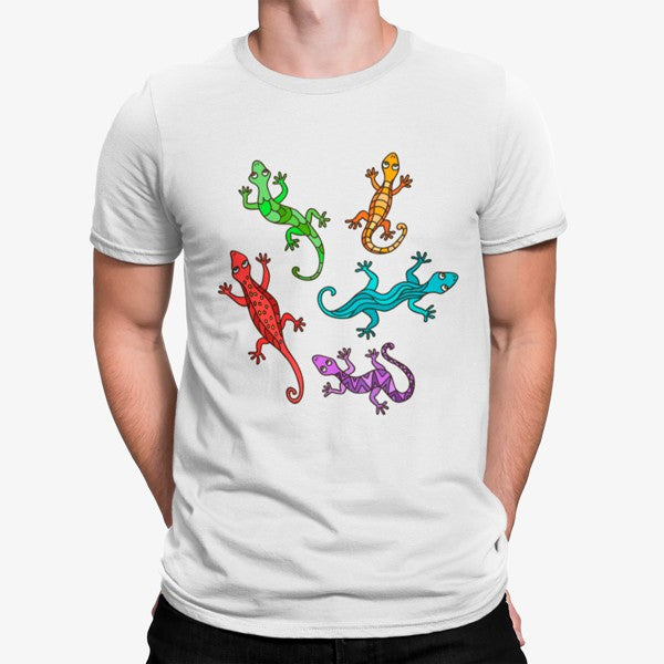Camiseta Lagartos Coloridos Divertidos