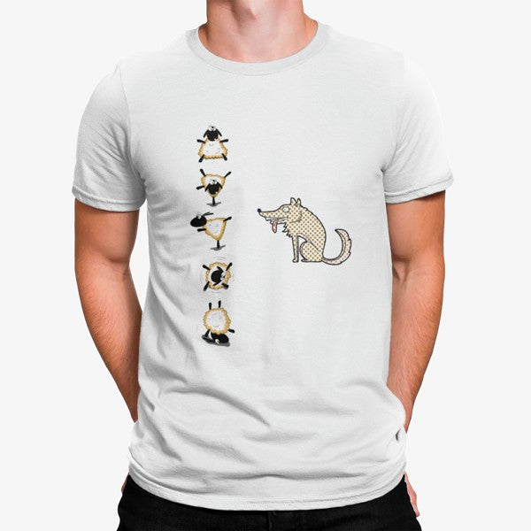 Camiseta Lobo Ovejas Divertido