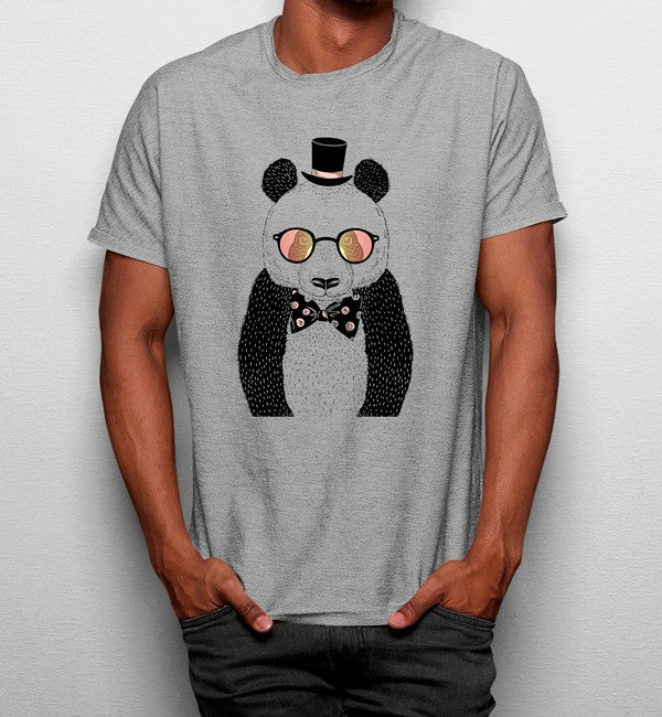 Camiseta Oso Hipster Divertido Gafas