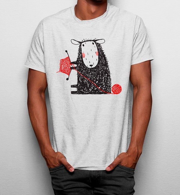 Camiseta Oveja a Tejer Lana